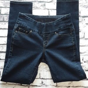 🍁JAGJEANS Slim Leg Stretch Dark Denim Jeans…